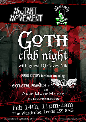 Mutant Movement / Dead And Buried: Goth Club Night - DJ Cavey Nik