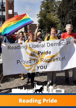 Lib Dems at Reading Pride
