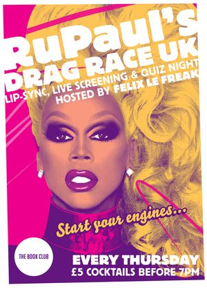 RuPaul’s Drag Race UK: Live Screening, Lip-Sync and Quiz Night hosted by Felix le Freak