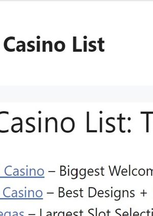 Inclave Casino List
