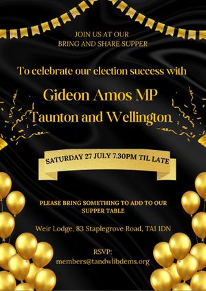 Celebration Party in Taunton and Wellington!