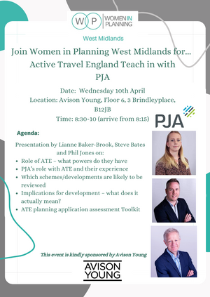 Active Travel England Teach in with PJA 