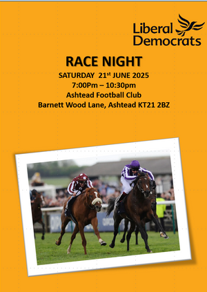 Epsom & Ewell Lib Dems Race Night 2025