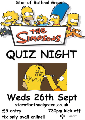 Simpsons Quiz night