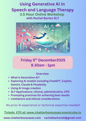 Using Generative AI in Speech and Language Therapy