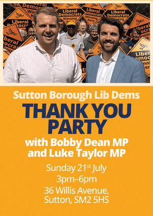 Sutton Borough Thank You Party