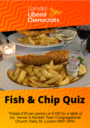 Camden Liberal Democrats Fish & Chip Quiz.