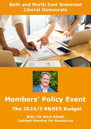 Members' Policy Event - 2024/5 Budget