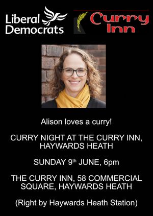 Mid Sussex Liberal Democrats CURRY NIGHT