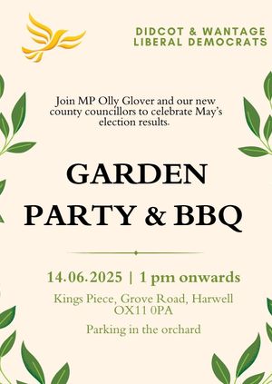 Didcot & Wantage Garden Party and BBQ
