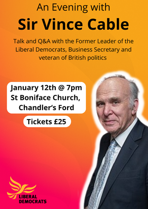 An Evening with Sir Vince Cable