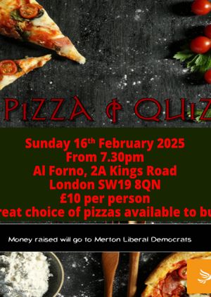 Merton Pizza and Quiz - February 2025