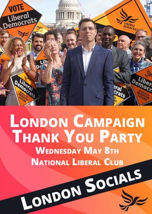 London Campaign Thank you Party 