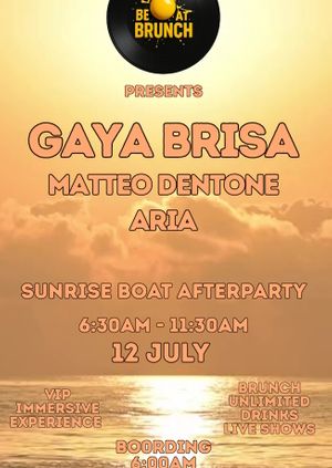 VIP Sunrise Boat Afterparty