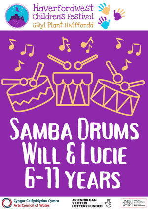 Samba drums with Will & Lucie 6-11 years