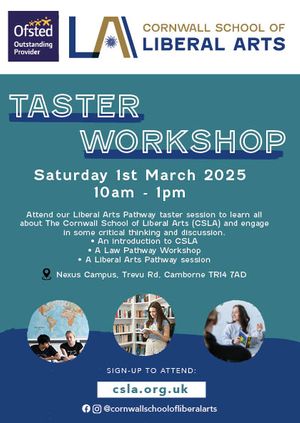 Cornwall School of Arts Taster Workshop