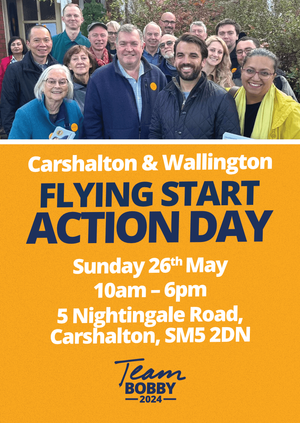 Carshalton and Wallington Flying Start Action Day - Sunday