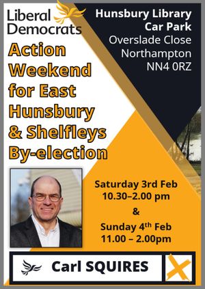 Action Weekend for East Hunsbury & Shelfleys By-election