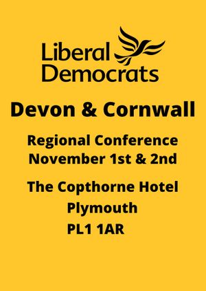 Devon & Cornwall Liberal Democrats Regional Conference & AGM 2025