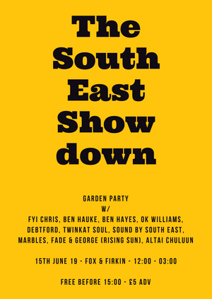 The South East Showdown - 15th June - Garden Party