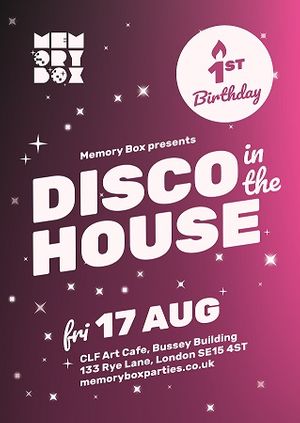 Memory Box - Disco in the House 1st Birthday