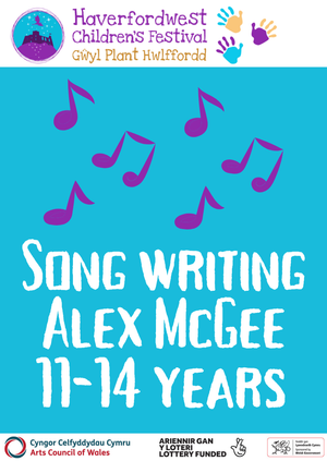 Song writing with Alex McGee 11-14 years