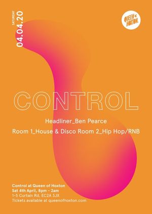 Control: Launch Party with Ben Pearce (Postponed)