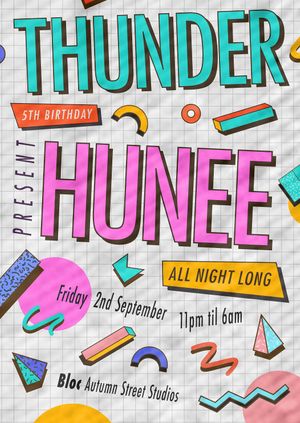 THUNDER 5th Birthday with HUNEE ALL NIGHT