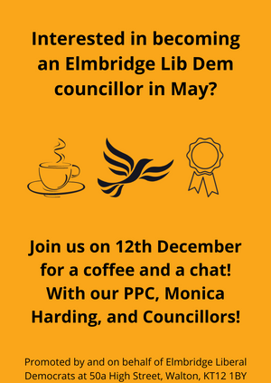 Become a Lib Dem Councillor! Coffee Morning