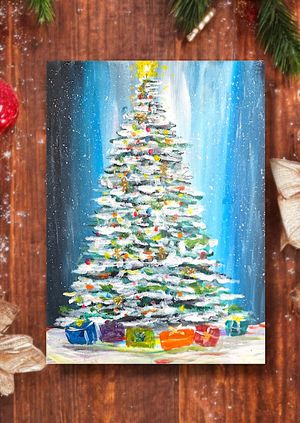 NAILSWORTH- Let's Paint N' Sip Gingerbread Tree