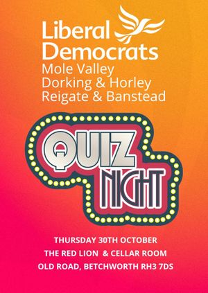 Mole Valley and Reigate and Banstead Lib Dem Quiz