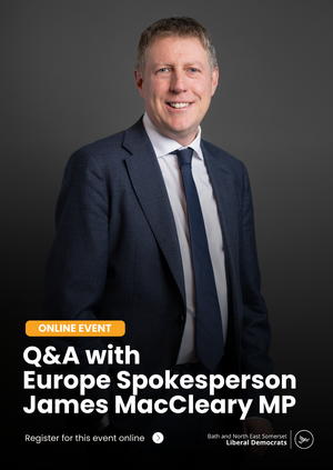 Online Q&A with Europe Spokesperson James MacCleary MP