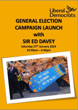 Epsom & Ewell LibDems GENERAL ELECTION CAMPAIGN LAUNCH with Ed Davey