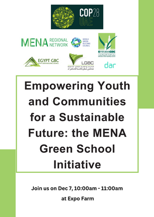 Empowering Youth and Communities for a Sustainable Future: the MENA Green School Initiative Workshop