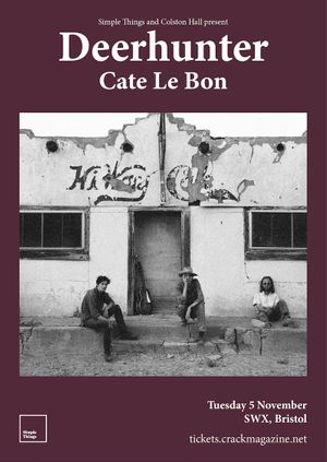 Deerhunter and Cate Le Bon - Tickets available on the door