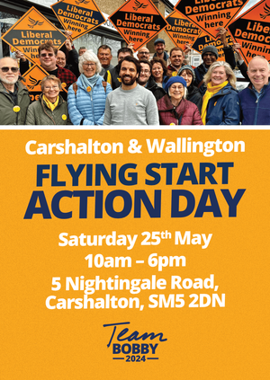 Carshalton and Wallington Flying Start Action Day - Saturday