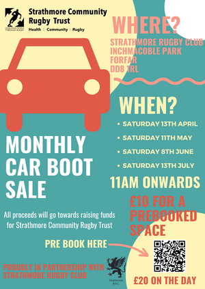Strathmore Community Rugby Trust Car Boot Sale