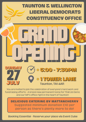 Taunton and Wellington Constituency Office Grand Opening