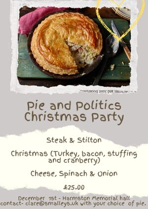 LSNH Lib Dems Pie and Politics Night