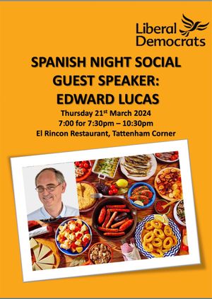 Spanish Night Social at El Rincon, Epsom & Ewell LibDems
