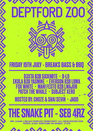 DEPTFORD ZOO - Breaks, Bass & BBQ