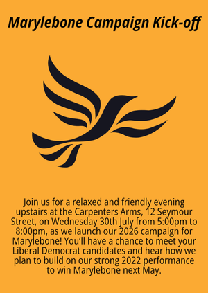 Marylebone Campaign Kick-Off – Meet Your Candidates!