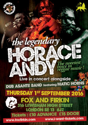 Horace Andy with Dub Asante Band and Matic Horns