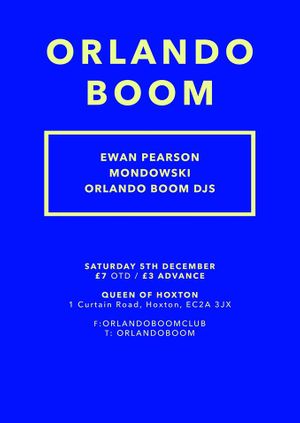 Orlando Boom W/ Ewan Pearson 