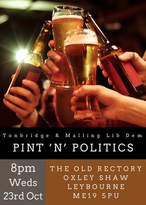 Pint 'N' Politics Night - Leybourne