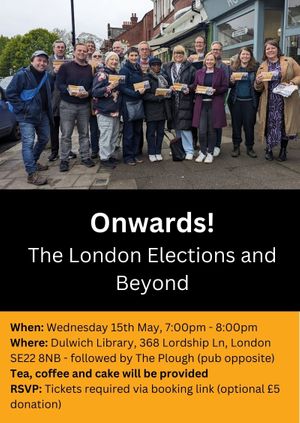 Onwards! London elections & beyond...