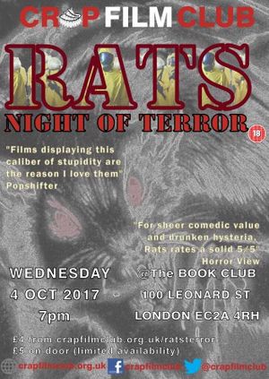 Crap Film Club presents "Rats: Night of Terror"