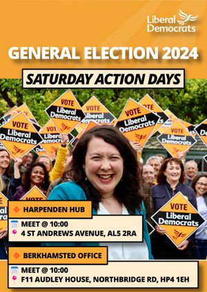 GE24 Action Days - Saturday 8th June