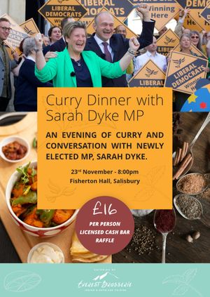 AGM and Curry With Sarah Dyke