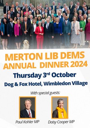 Merton Liberal Democrats 2024 annual dinner